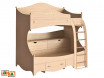 Лестница деревянная для 2-х ярусных кроватей - N-1933 (дуб)