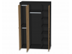 3-х дверный шкаф со штангами и полками - 127н005