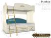 Двухярусная кровать с лестницей - 93к025-d25