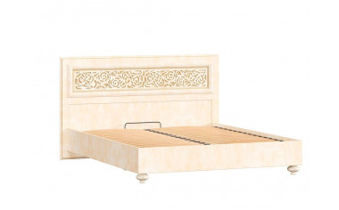 Кровать с прямоугольным резным изголовьем - 160*200 - спальня Александрия