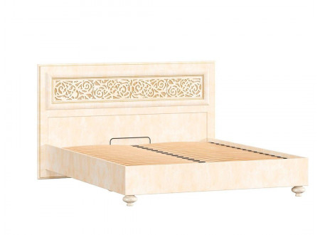 Кровать с прямоугольным изголовьем и с решеткой, без матраса, спальное место 160*200 - 625.011 М