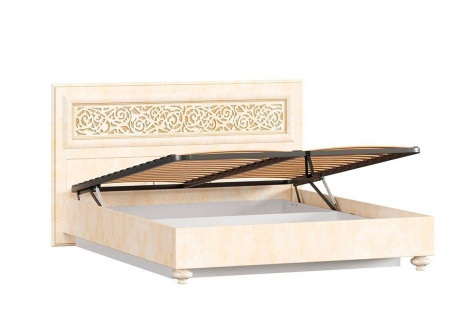Кровать с прямоугольным изголовьем с подъёмной решеткой, с ящиком для белья, сп. место 160*200 - 625.012 М