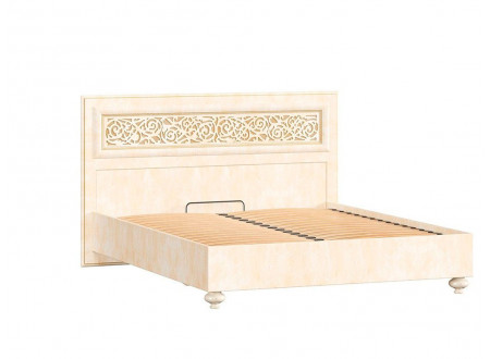 Кровать с прямоугольным изголовьем и с решеткой, без матраса, спальное место 140*200 - 625.021 М