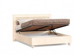 Кровать с прямоугольным изголовьем с подъёмной решеткой, с ящиком для белья сп. место 140*200 - 625.022 М