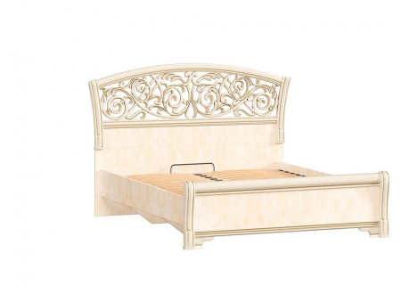 Кровать с изогнутым изголовьем с решеткой, без матраса, спальное место 120*200 - 625.231