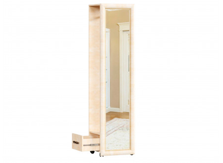 Зеркало напольное, вертикальное на колесиках с вешалкой - 625.140
