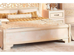 Кровать с изогнутым изголовьем с подъёмной решеткой, с ящиком для белья, сп. место 140*200 - 625.222