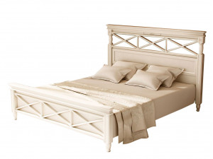 Кровать со спальным местом 160*200, без матраса с ортопедом, со спинкой ППУ - ЛД 642.781