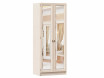 Двух-дверный шкаф с 2-мя зеркалами и штангами - ЛД 642.242 - фабрика мебели Любимый дом