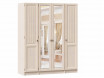 Четырех-дверный шкаф с зеркалами - ЛД 642.242.251.252 - фабрика мебели Любимый дом