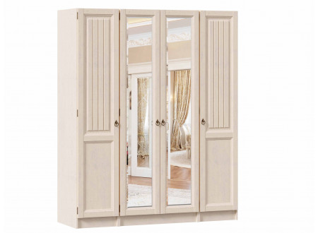 4-х дверный шкаф с зеркалами (комплект из 1дв. шкафа - 2 шт. и 2х дв. шкафа - 1 шт.) - ЛД 642.242.251.252