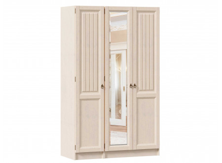 3-х дверный шкаф с зеркалом в центре (комплект из 1дв. шкафа СЛЕВА и 2х дв. шкафа СПРАВА) - ЛД 642.251.244