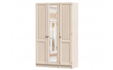 Трех-дверный шкаф с зеркалом - ЛД 642.243.252 - фабрика мебели Любимый дом