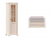 1-дверный шкаф, дверь со стеклом, правый с полками - ЛД 642.046 - фабрика мебели Любимый дом
