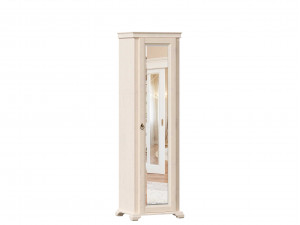 1-дверный зеркальный шкаф, со ШТАНГОЙ для одежды - ЛД 642.303.R (петли двери СПРАВА)