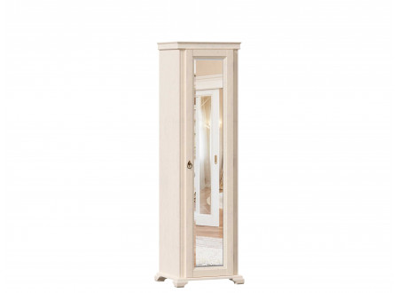 1-дверный зеркальный шкаф, со ШТАНГОЙ для одежды - ЛД 642.303.R (петли двери СПРАВА)