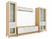 Шкаф 1-дверный со стеклом и с ящиками - ЛД 698.050-R - фабрика мебели Любимый дом