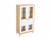 Шкаф низкий 2х дверный со стеклом и с ящиками - ЛД 698.040 - фабрика мебели Любимый дом