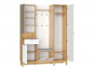 Шкаф 1-дверный с вешалкой с зеркалом и тумбой - ЛД 698.410-R - фабрика мебели Любимый дом
