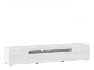 Тумба ТВ шириной 2000 мм, низкие ножки, с 3-мя фасадами - (685.030.White)