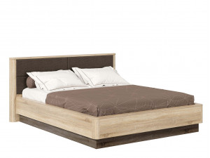 Кровать 160*200, с мягкой вставкой в изголовье с решеткой - (631.301 М)