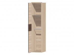 Шкаф 1-дверный с 2-мя штангами в комплекте и без полок - петли СЛЕВА - (631.133.L)