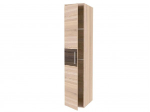 Шкаф 1-дверный с 2-мя штангами в комплекте и без полок - петли СЛЕВА - (631.133.L)