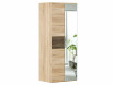 Шкаф 2х-дверный зеркальный с 2-мя штангами - ЛД 631.143.R - фабрика мебели Любимый дом