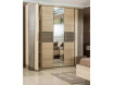 Шкаф 3х-дверный с зеркалом с 4-мя штангами - ЛД 631.133.143 - фабрика мебели Любимый дом