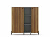 Шкаф тройной низкий с 2-мя дверками - ЛД 414.060 - фабрика мебели Любимый дом