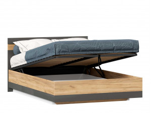 Кровать со сп. местом 140*200, с подъёмной  решеткой и без матраса - (659.075.А)