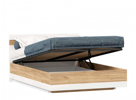 Кровать со сп. местом 140*200, с подъёмной  решеткой и без матраса - (659.081.W)