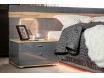 Декоративный щит для кроватей серии Фиджи Антрацит глянец - ЛД 659.080.А - фабрика мебели Любимый дом