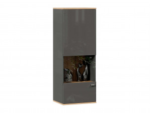 Шкаф настенный 1-дверный со стеклом - петли СЛЕВА - (659.020.L)