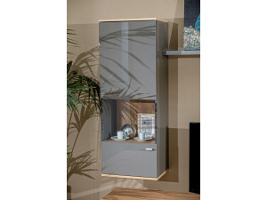 Шкаф настенный 1-дверный со стеклом - петли СЛЕВА - (659.020.L)
