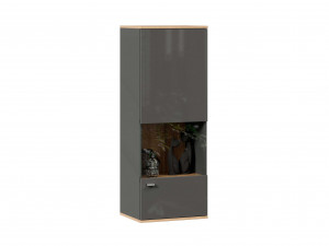 Шкаф настенный 1-дверный со стеклом - петли СПРАВА - (659.120.R)
