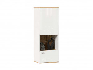 Шкаф настенный 1-дверный со стеклом - петли СПРАВА - (659.120.RW)