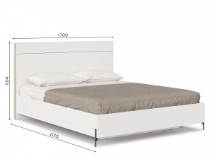 Кровать со сп. местом 160*200, с решеткой и без матраса - (412.070.OK160)