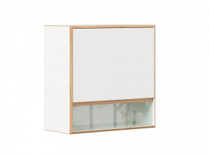 Шкаф настенный 1-дверный со стеклом - (693.070)