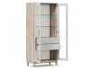 Шкаф 2х дверный со стеклом и с ящиками - ЛД 455.030 - фабрика мебели Любимый дом