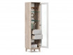 Шкаф 1-дверный со стеклом и с ящиками - ЛД 455.050-R - фабрика мебели Любимый дом