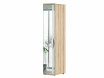Шкаф 1-дверный зеркальный с полками - ЛД 636.013-L - фабрика мебели Любимый дом