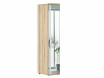 Шкаф 1-дверный зеркальный с полками - ЛД 636.013-R - фабрика мебели Любимый дом