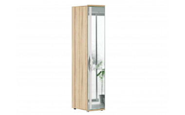 Шкаф 1-дверный зеркальный с полками - ЛД 636.013-R - фабрика мебели Любимый дом