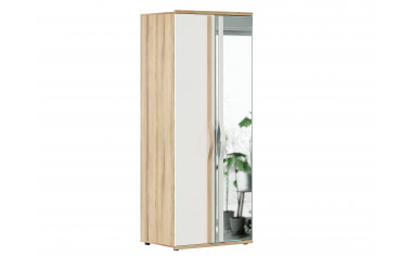 Шкаф 2-дверный с зеркалом с 2-мя полками и штангой - ЛД 636.022 - фабрика мебели Любимый дом