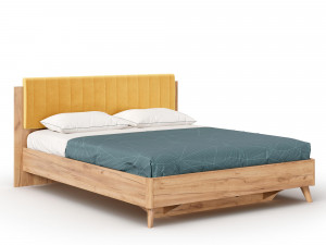 Кровать 160*200 с решеткой без матраса и с мягким изголовьем-223 - ЛД 406.120.223