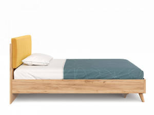 Кровать 120*200 с решеткой без матраса и с мягким изголовьем-233 - ЛД 406.170.233