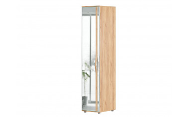 Шкаф зеркальный 1-дверный с полками - ЛД 406.030-L - фабрика мебели Любимый дом