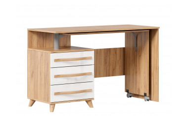 Письменный стол с выкатной столешницей СЛЕВА - ЛД 406.130 - фабрика мебели Любимый дом