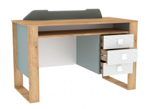 Письменный стол, прямой с одной тумбой с ящиками - 522.151 (универсальный - тумба СЛЕВА / СПРАВА)